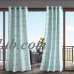 Charlton Home Barrows Geometric Semi-Sheer Outdoor Grommet Single Curtain Panel   